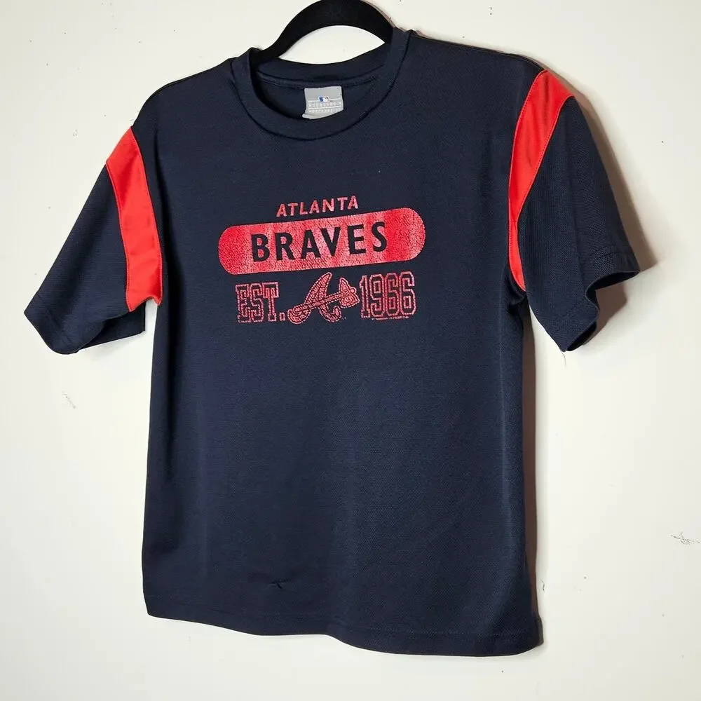Genuine Merchandise Atlanta Braves Jersey T shirt size 10/12.